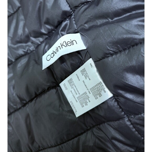 Calvin Klein Wool Bomber Jacket Coat Trucker Lined Harrington Basic Zip Black - Picture 7 of 13